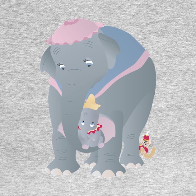 Mrs. Jumbo & Dumbo by Lydilena
